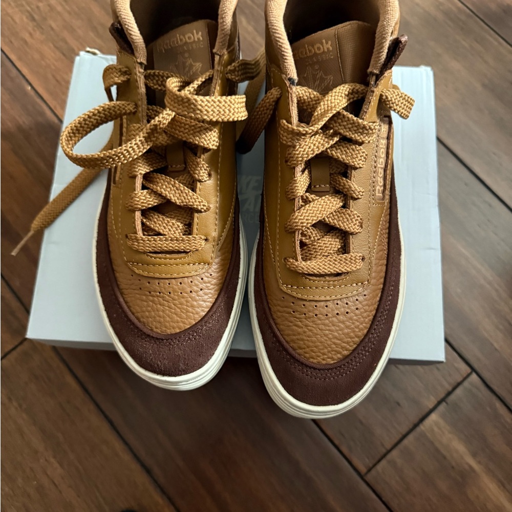 Reebok Two-Tone Leather Sneakers